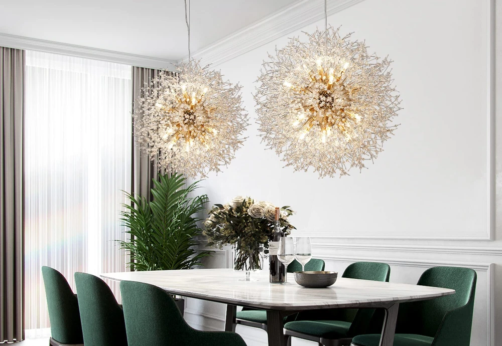 round modern crystal chandelier